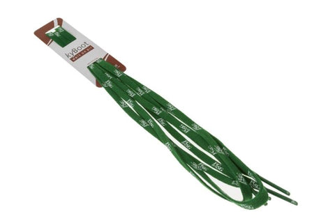 Shoelaces green with Logo - for St. Gallen Green-White