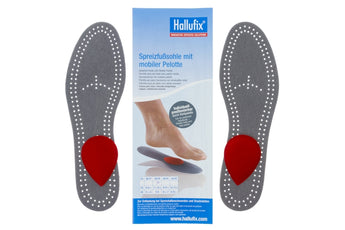 Hallufix sole with removable padding
